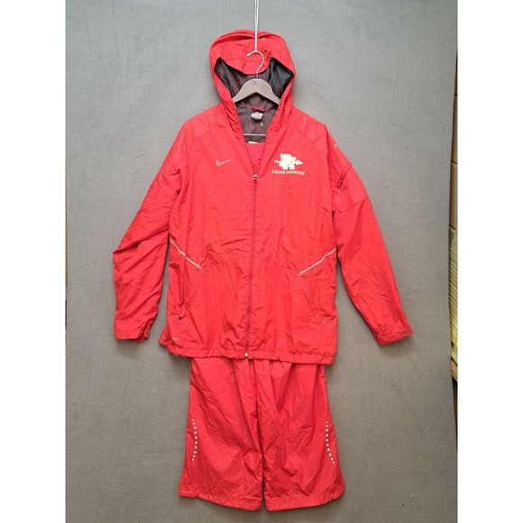 Nike Other - Nike Storm Fit Mesh Lined Track Suit Full Zip Jacket and Pants Red Size L
